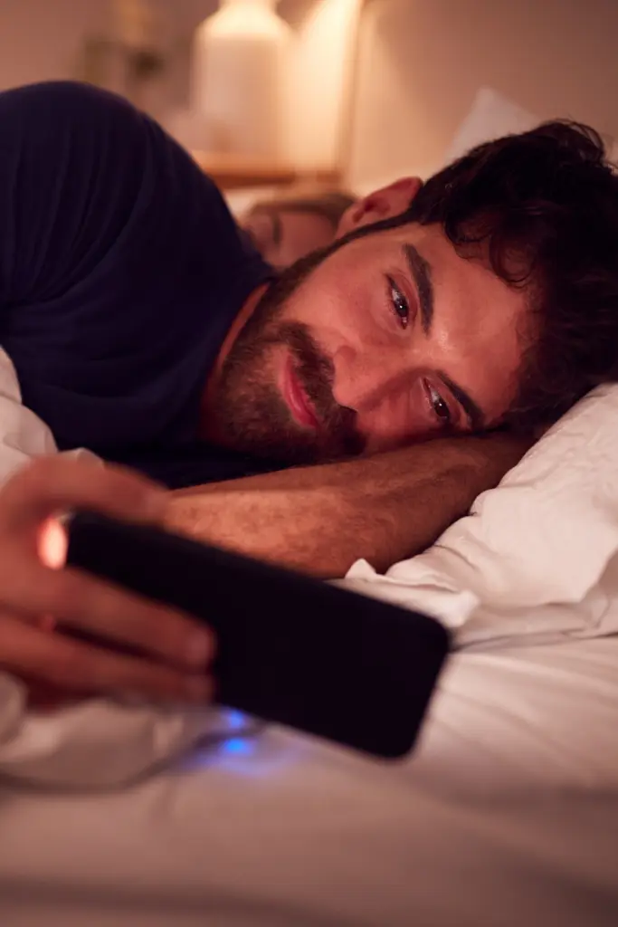 He only texts or calls you at night