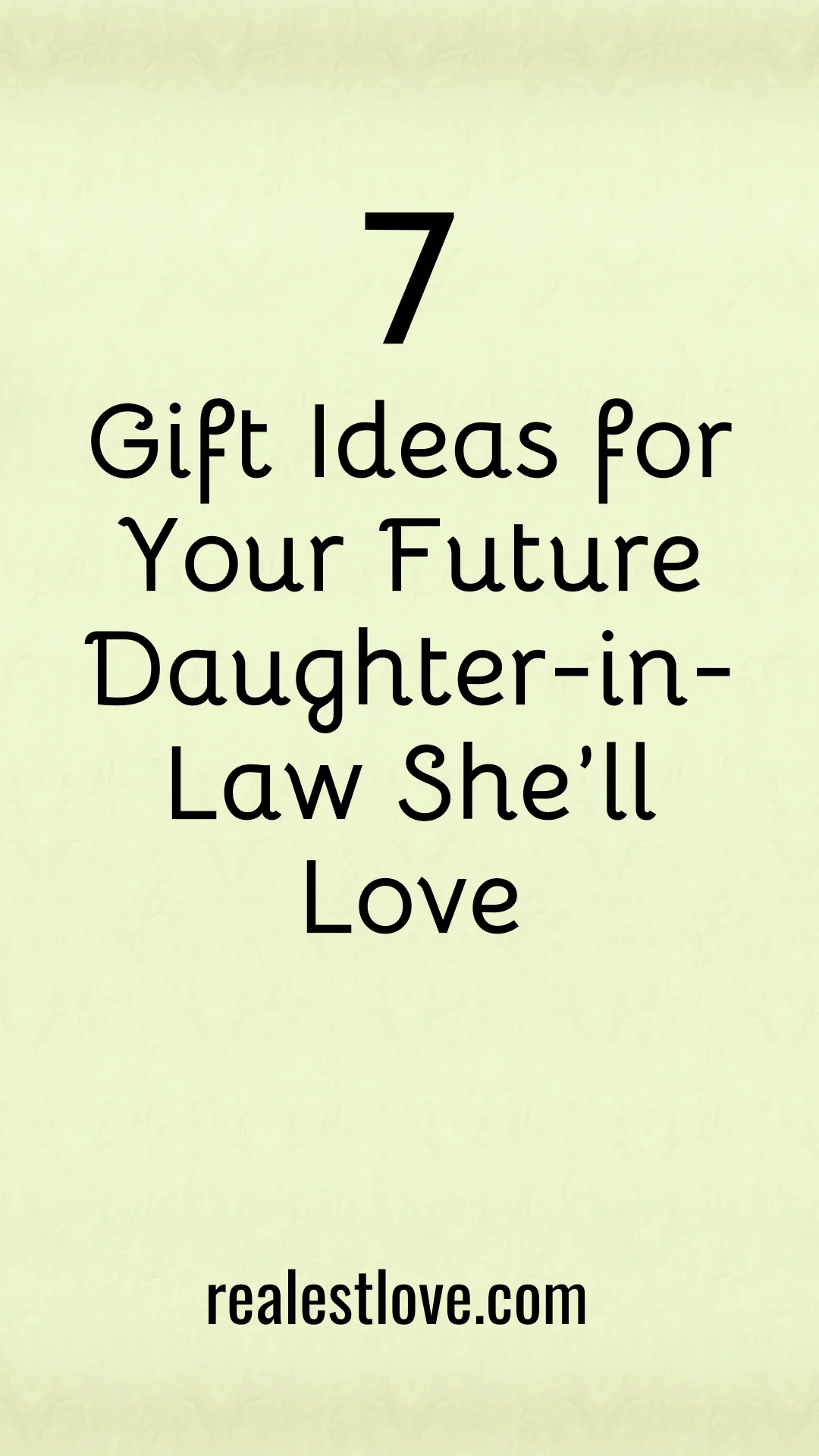 what gift can i get my future daughter in law
