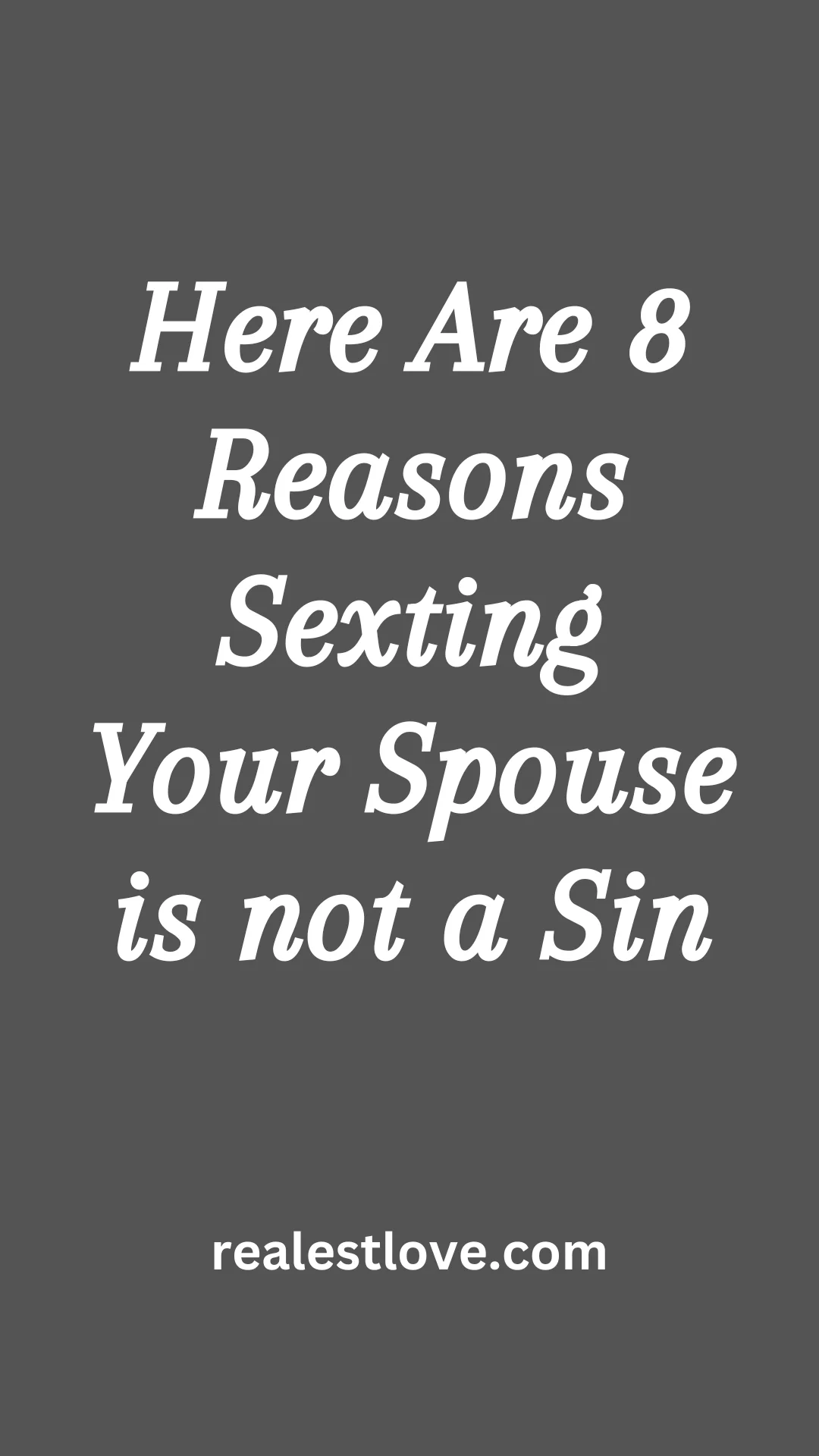 is sexting with your spouse a sin