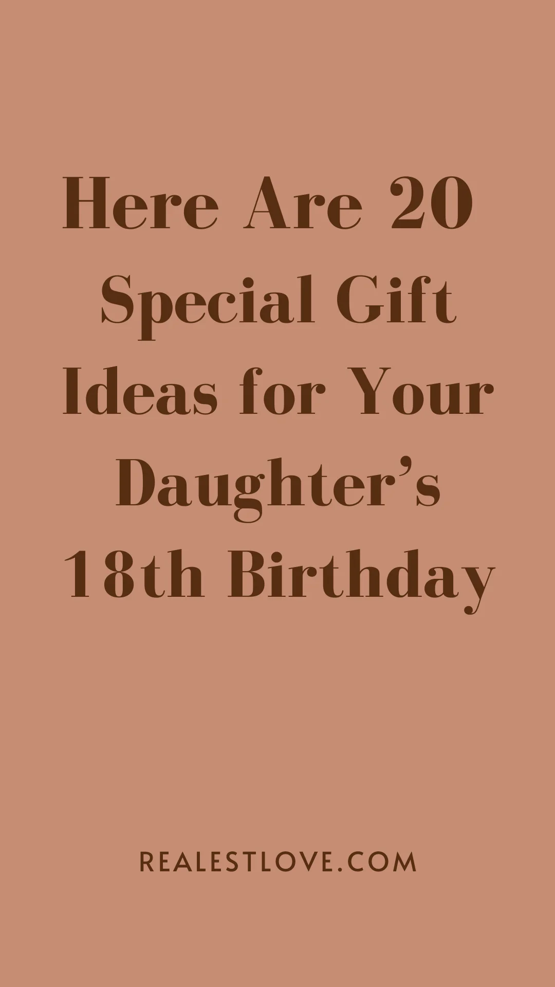 what to get my daughter for her 18th birthday